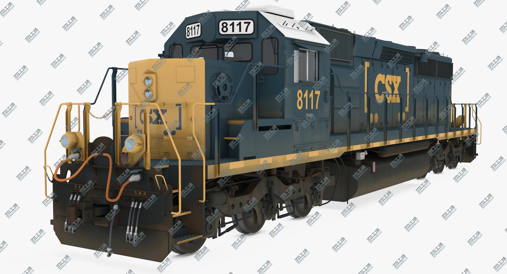 images/goods_img/202105074/Locomotive SD40-2 CSX YN3b 3D model/1.jpg